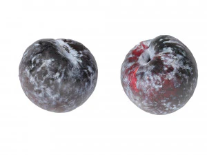 Black Plums 3D Model