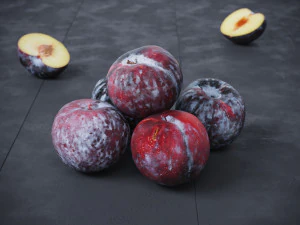 Black Plums 3D Model