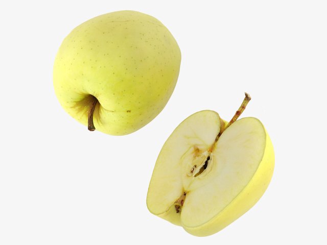 Golden Apples 3D Model .c4d .max .obj .3ds .fbx .stl .blend 