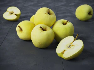 Golden Apples 3D Model