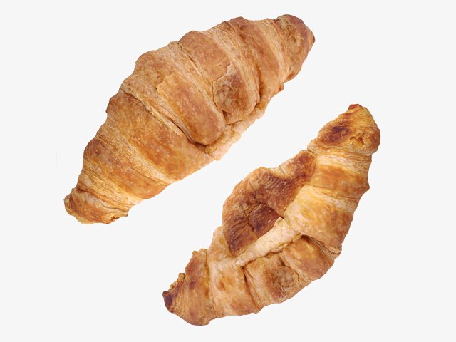 Mini butter croissants 3D Model .c4d .max .obj .3ds .fbx .stl .blend 