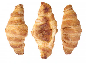 Mini butter croissants 3D Model
