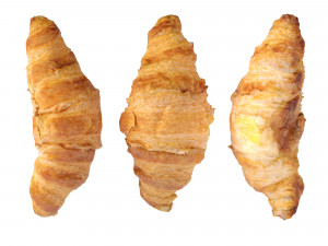 Mini butter croissants 3D Model