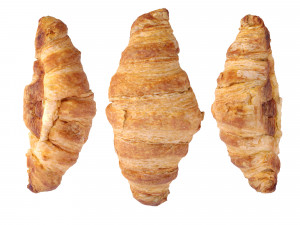 Mini butter croissants 3D Model