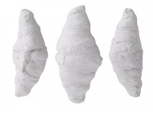 Mini butter croissants 3D Model