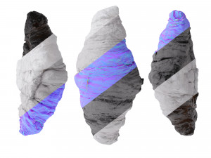 Mini butter croissants 3D Model