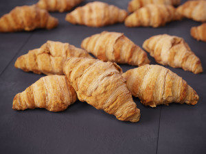 Mini butter croissants 3D Model