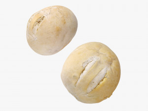 Crusty Breadrolls 3D Model