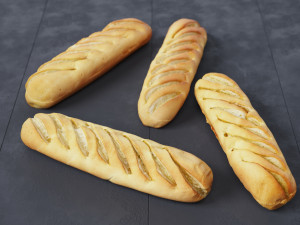 Soft Baguettes 3D Модель