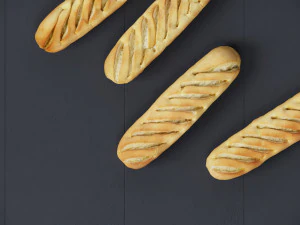 Baguette Lembut Model 3D