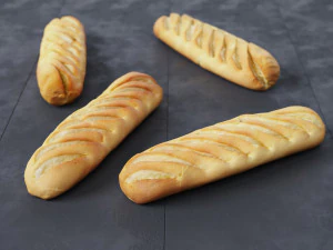 Baguette Lembut Model 3D