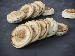 English Muffins 3D Model