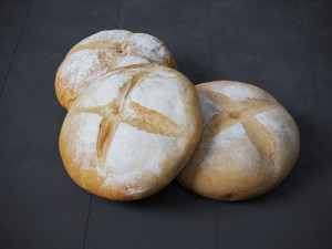 Sourdough Bread Round 3D मॉडल