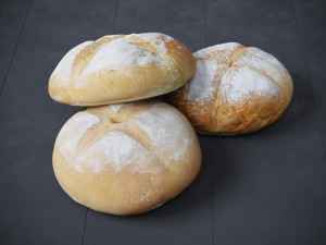 Sourdough Bread Round 3D मॉडल