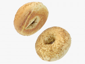 Sesame Bagels 3D 模型