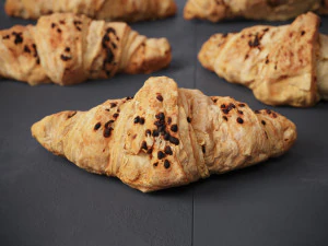 Croissant With Chocolate Chips 3D Model