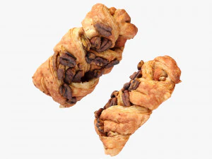 Treccia di acero e noci pecan Modello 3D