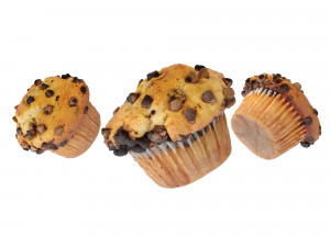 Chocolate Chip Muffins Modelo 3D
