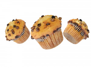 Chocolate Chip Muffins Modelo 3D