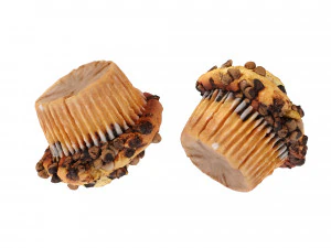 Schokoladenst&uuml;ckchen-Muffins 3D Modell
