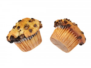 Chocolate Chip Muffins Modelo 3D