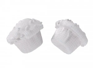 Schokoladenst&uuml;ckchen-Muffins 3D Modell