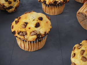 Chocolate Chip Muffins Modelo 3D