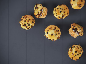Chocolate Chip Muffins Modelo 3D