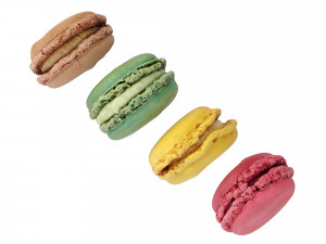 French macarons Modèle 3D