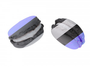 French macarons Modèle 3D