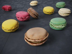 French macarons 3D Model