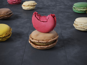 French macarons Modèle 3D