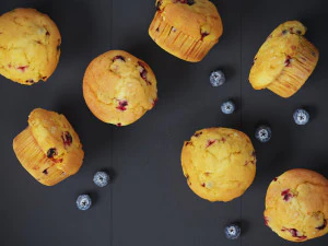 Blueberry Muffins 3D Model