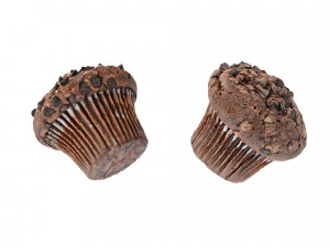 Chocolate Muffin 3D Model