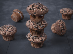 Chocolate Muffin Modelo 3D