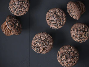 Chocolate Muffin 3D Model