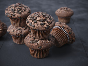 Chocolate Muffin Modelo 3D