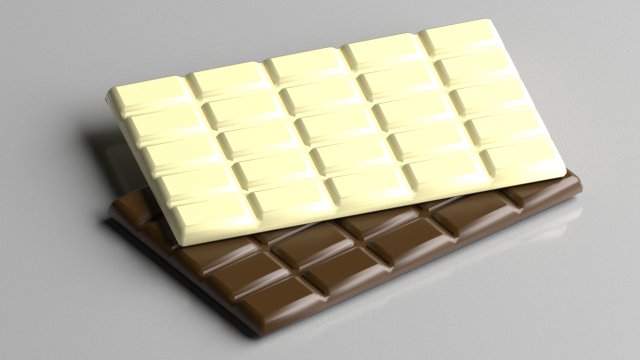 Chocolate bar 3D Model .c4d .max .obj .3ds .fbx .stl .blend 