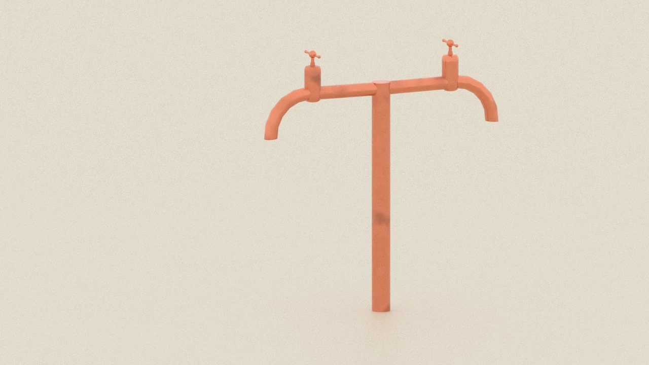 Outdoor crane 3D Model .c4d .max .obj .3ds .fbx .stl .blend 