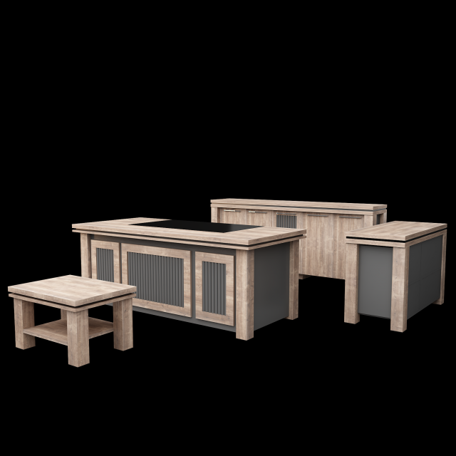 Office Executive Desk 1 3Dモデル .c4d .max .obj .3ds .fbx .stl .blend 