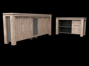 Office Executive Desk 1 3D Model