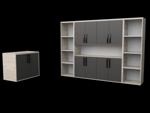 Office Executive Desk 3 3D Модель