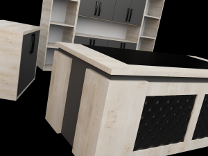 Office Executive Desk 3 3D Модель
