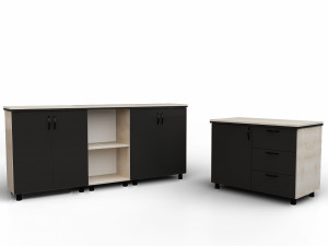 Office Executive Desk 4 3D Model