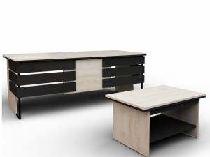 Office Executive Desk 4 3D Model