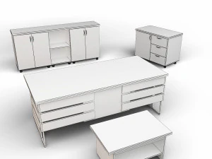 Office Executive Desk 4 3D Model