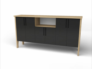Office Executive Desk 5 3D मॉडल