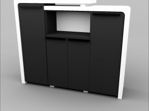 Office Executive Desk 6 Model 3D