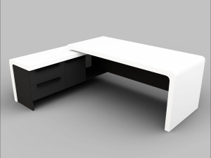 Office Executive Desk 6 Model 3D