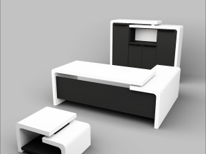 Office Executive Desk 6 Model 3D
